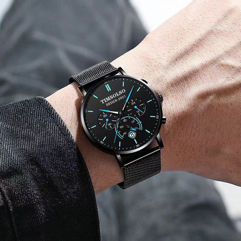 All-matching Simple High Calendar Quartz Watch