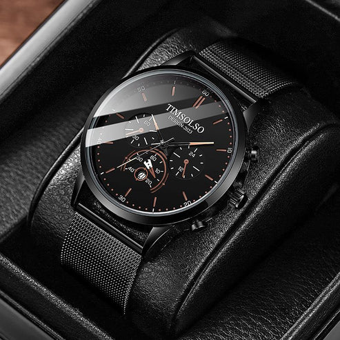 All-matching Simple High Calendar Quartz Watch