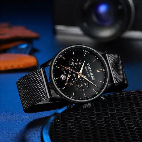 All-matching Simple High Calendar Quartz Watch