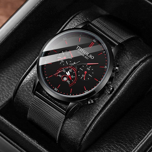 All-matching Simple High Calendar Quartz Watch