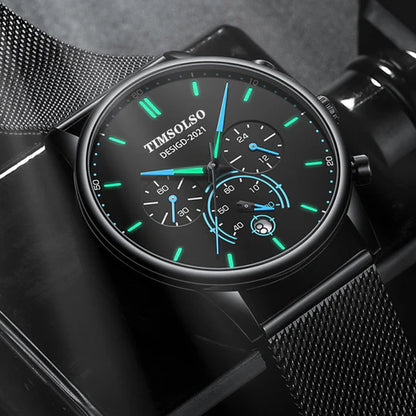All-matching Simple High Calendar Quartz Watch
