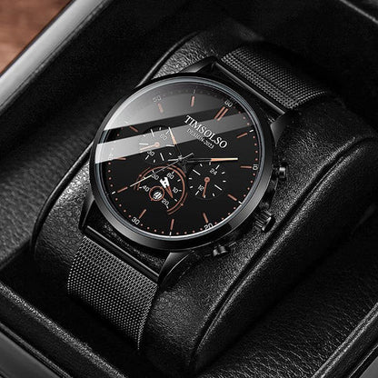 All-matching Simple High Calendar Quartz Watch